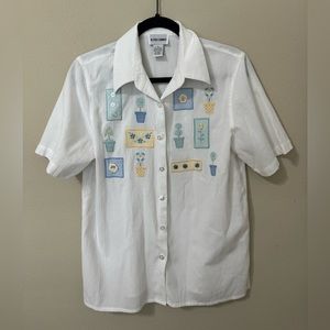 Vintage Alfred Dunner button down top